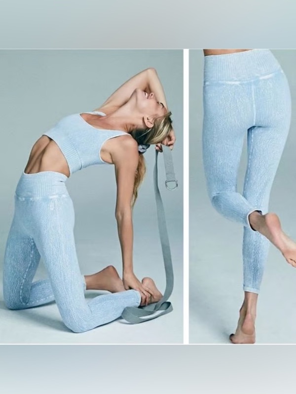 Free people Movement good Karma High-Rise Light Blue Seamless Leggings m/l